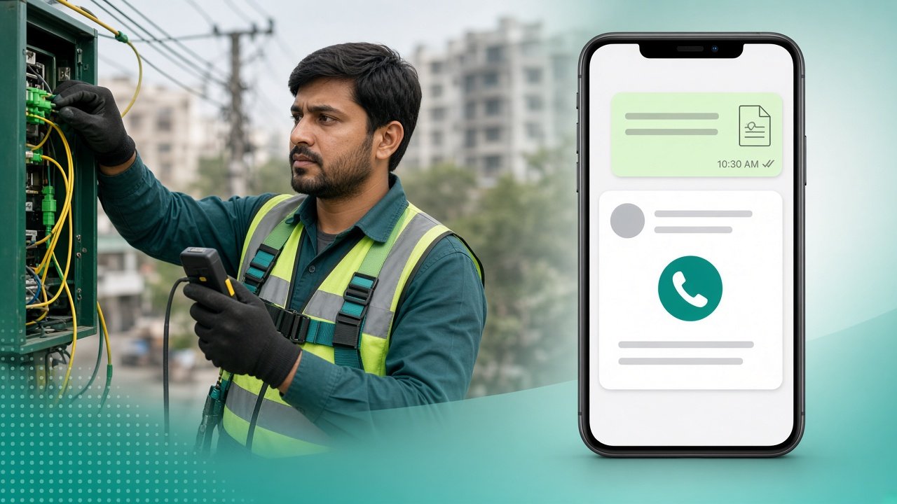 تحصيل WhatsApp لمزودي FTTH في باكستان