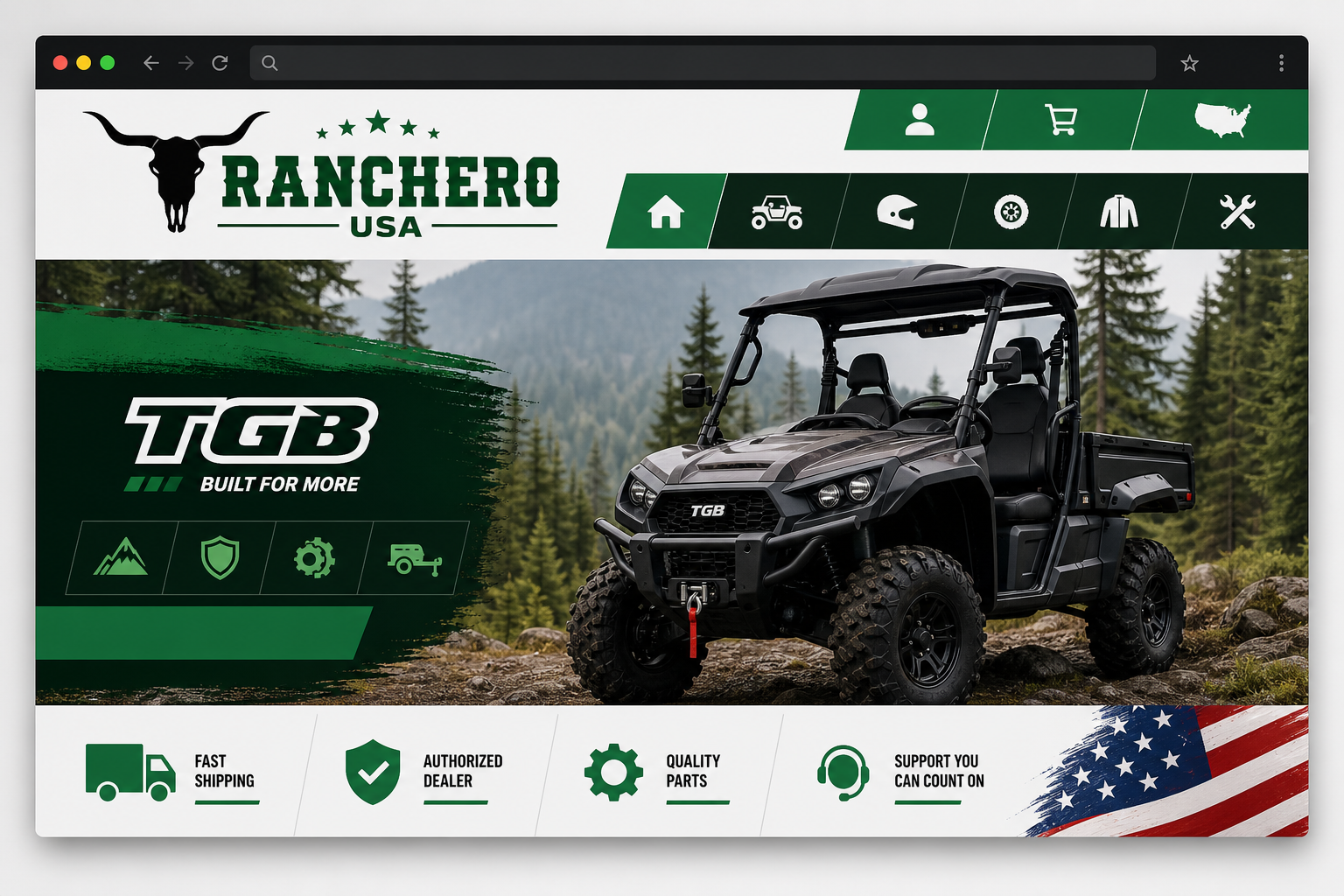 Ranchero USA website preview
